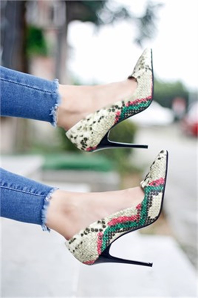 11 Cm Desenli Stiletto