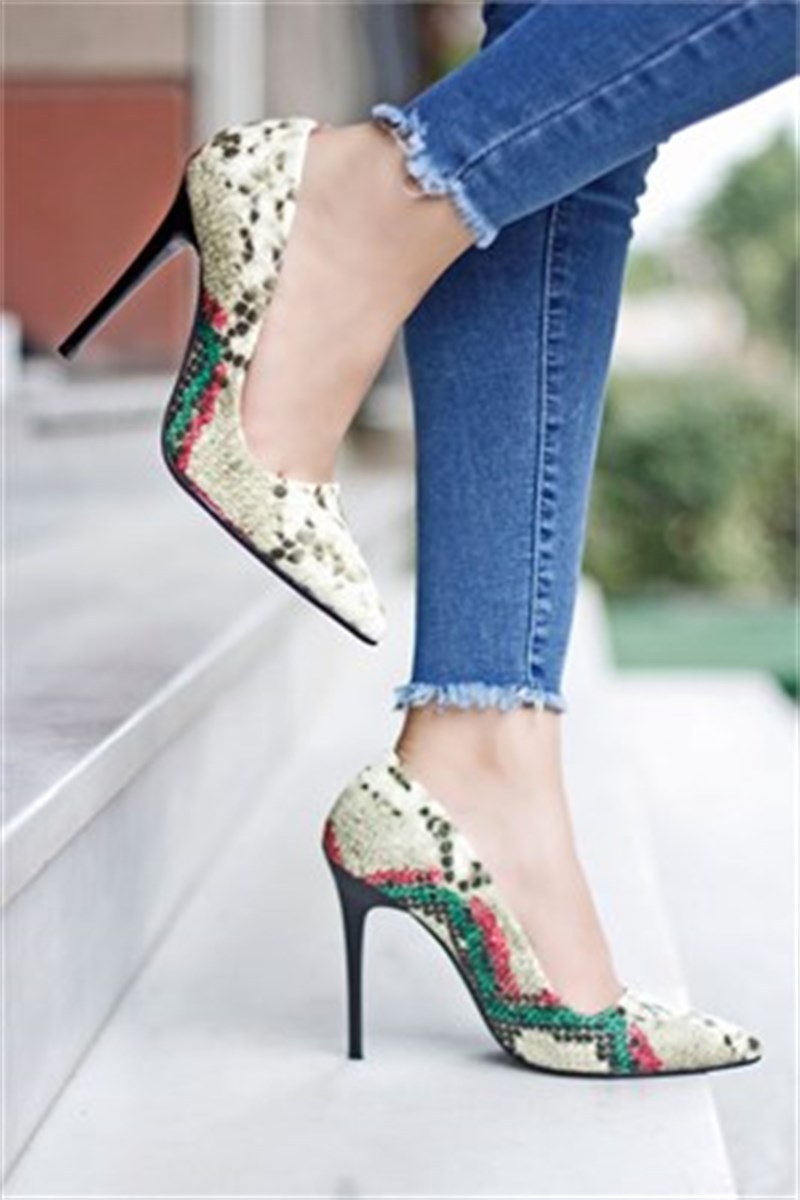11 Cm Desenli Stiletto