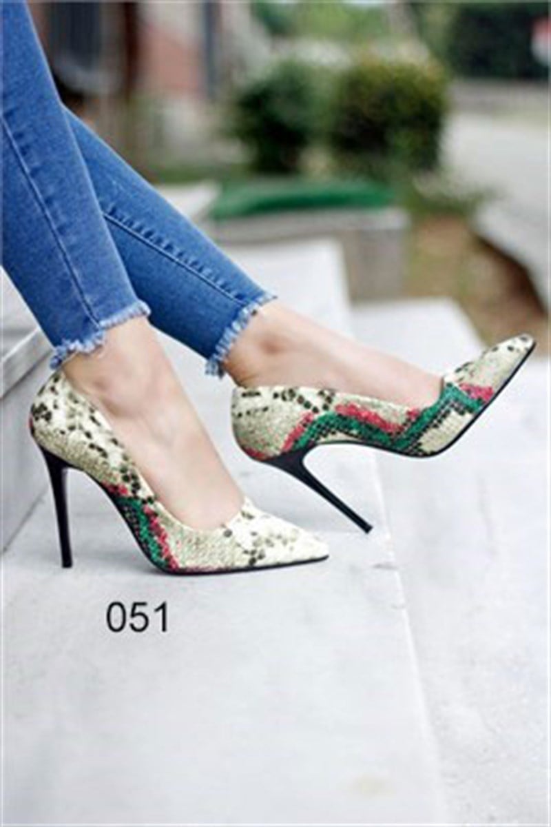 11 Cm Desenli Stiletto