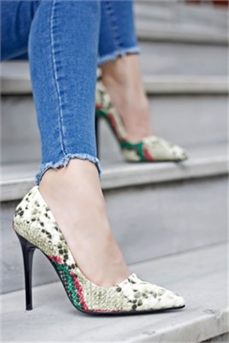 11 Cm Desenli Stiletto