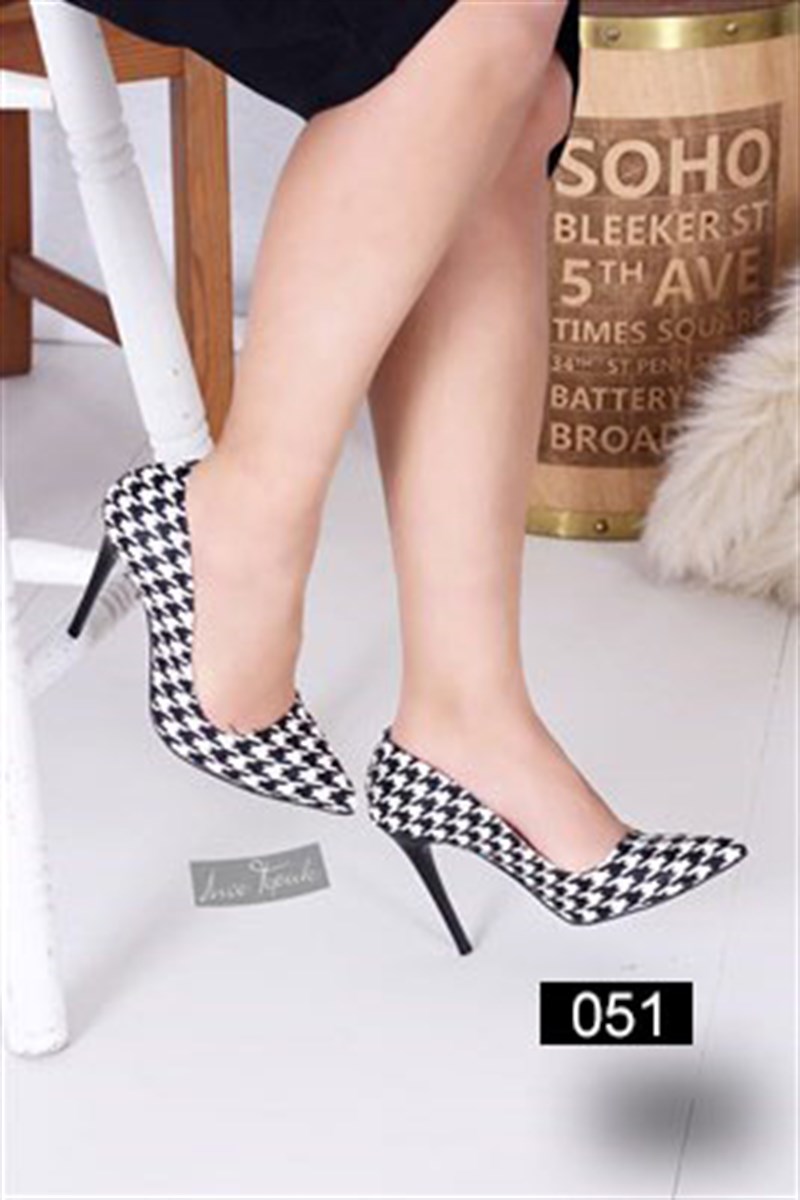 11 Cm Desenli Stiletto