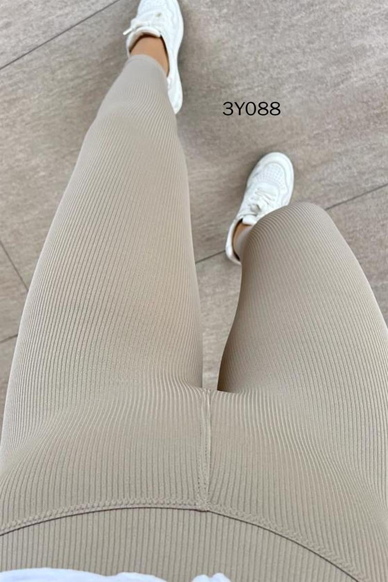Arkası Büzgülü Fitilli Tayt