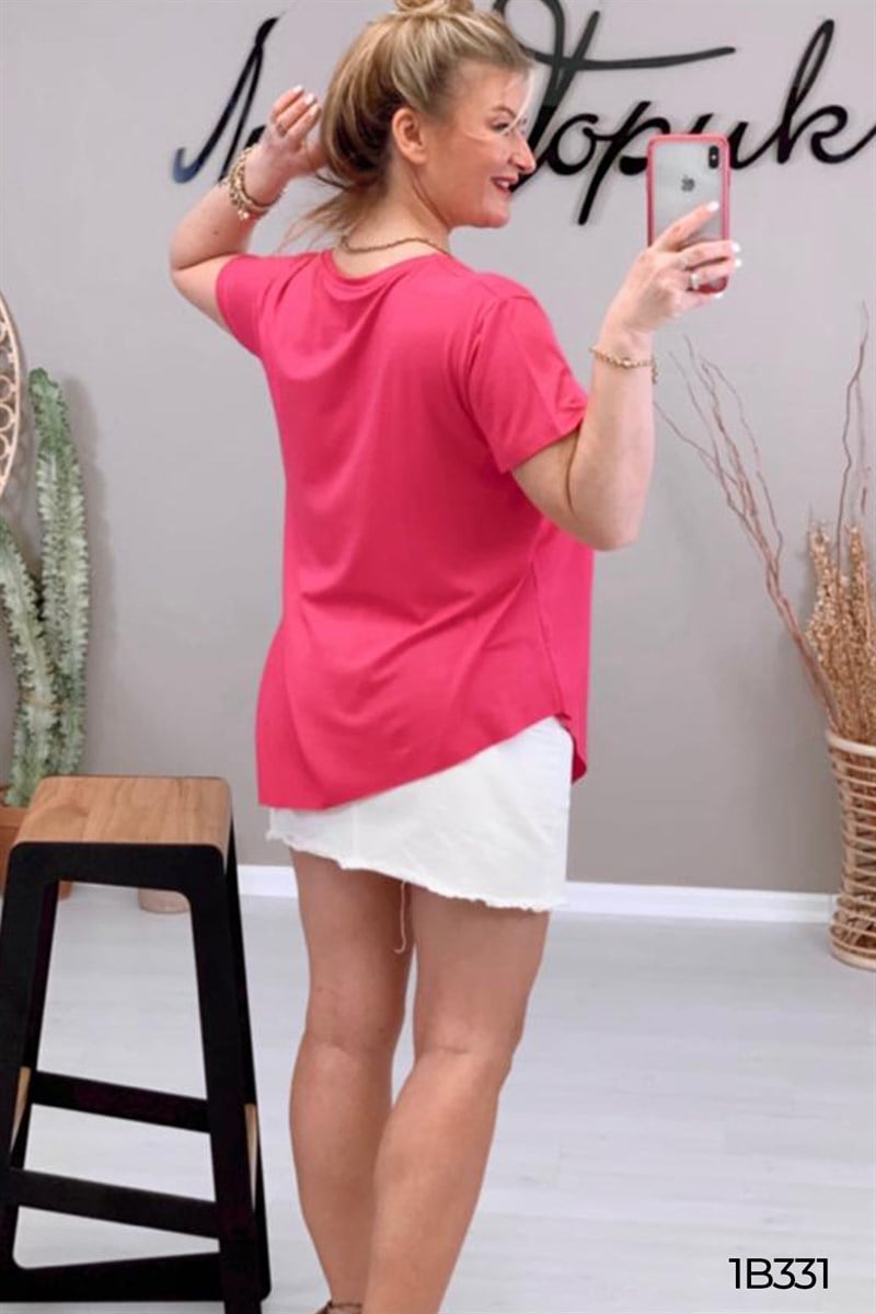 Asimetrik Bambu Tshirt