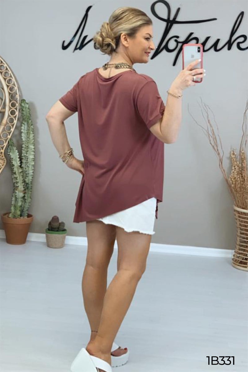 Asimetrik Bambu Tshirt