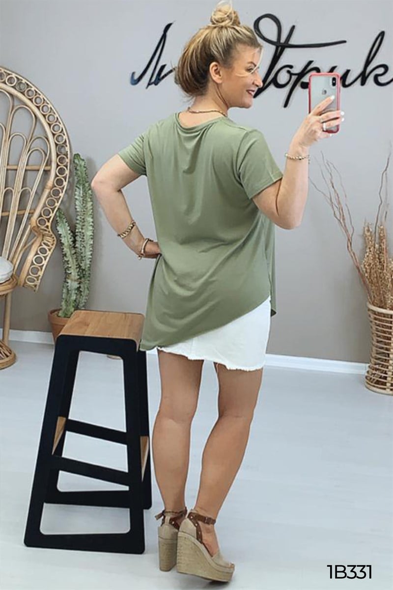 Asimetrik Bambu Tshirt