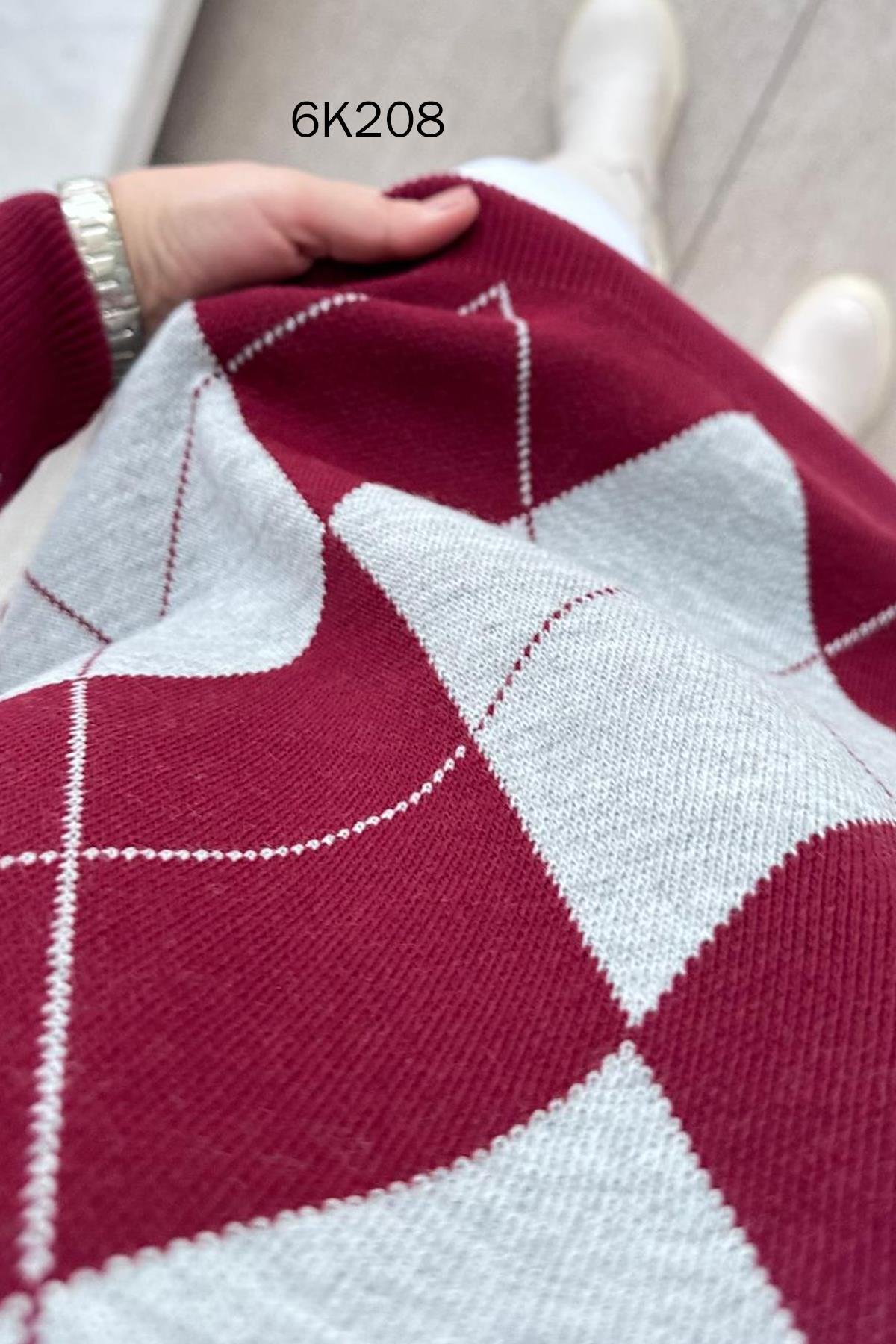 Baklava Desen Triko Tunik