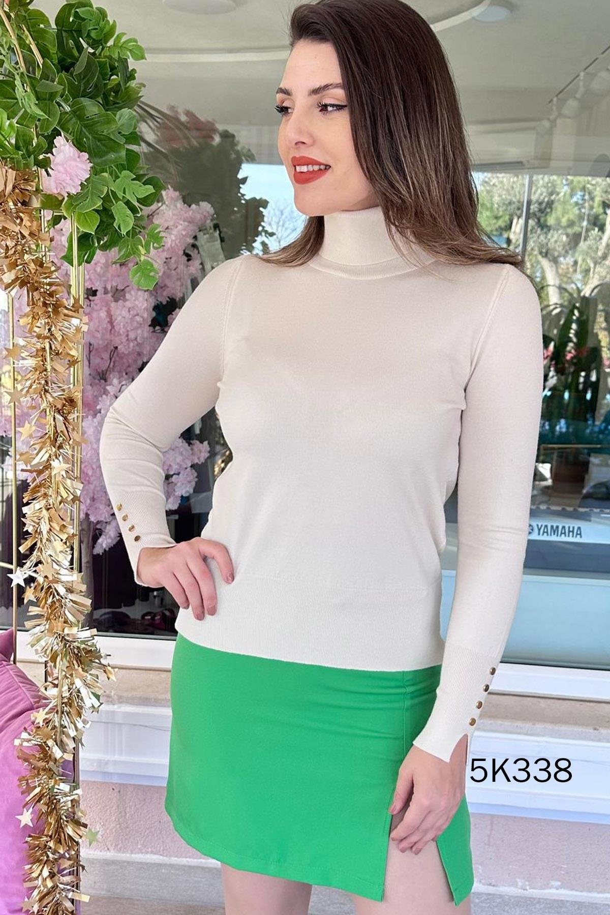 Balıkçı Yaka Triko Bluz