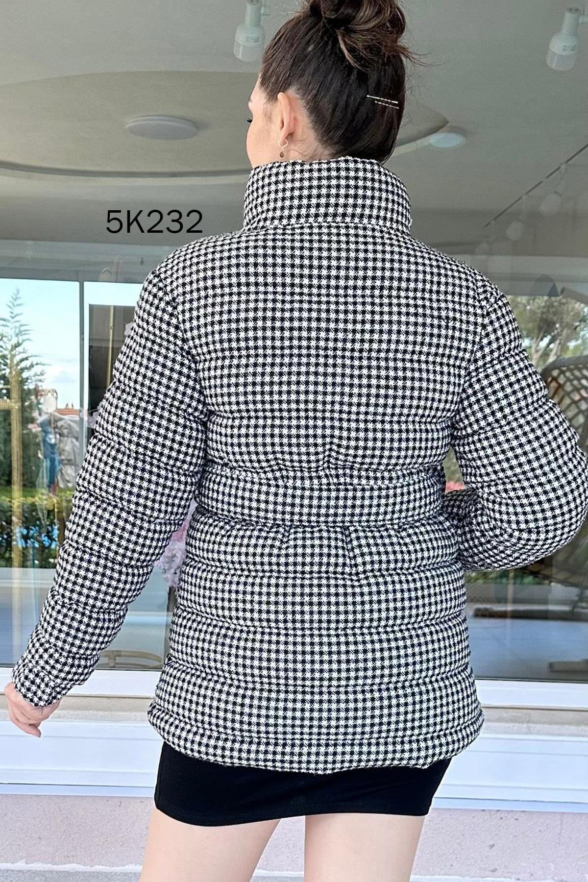 Belden Bağlamalı Dolgulu Şişme Mont