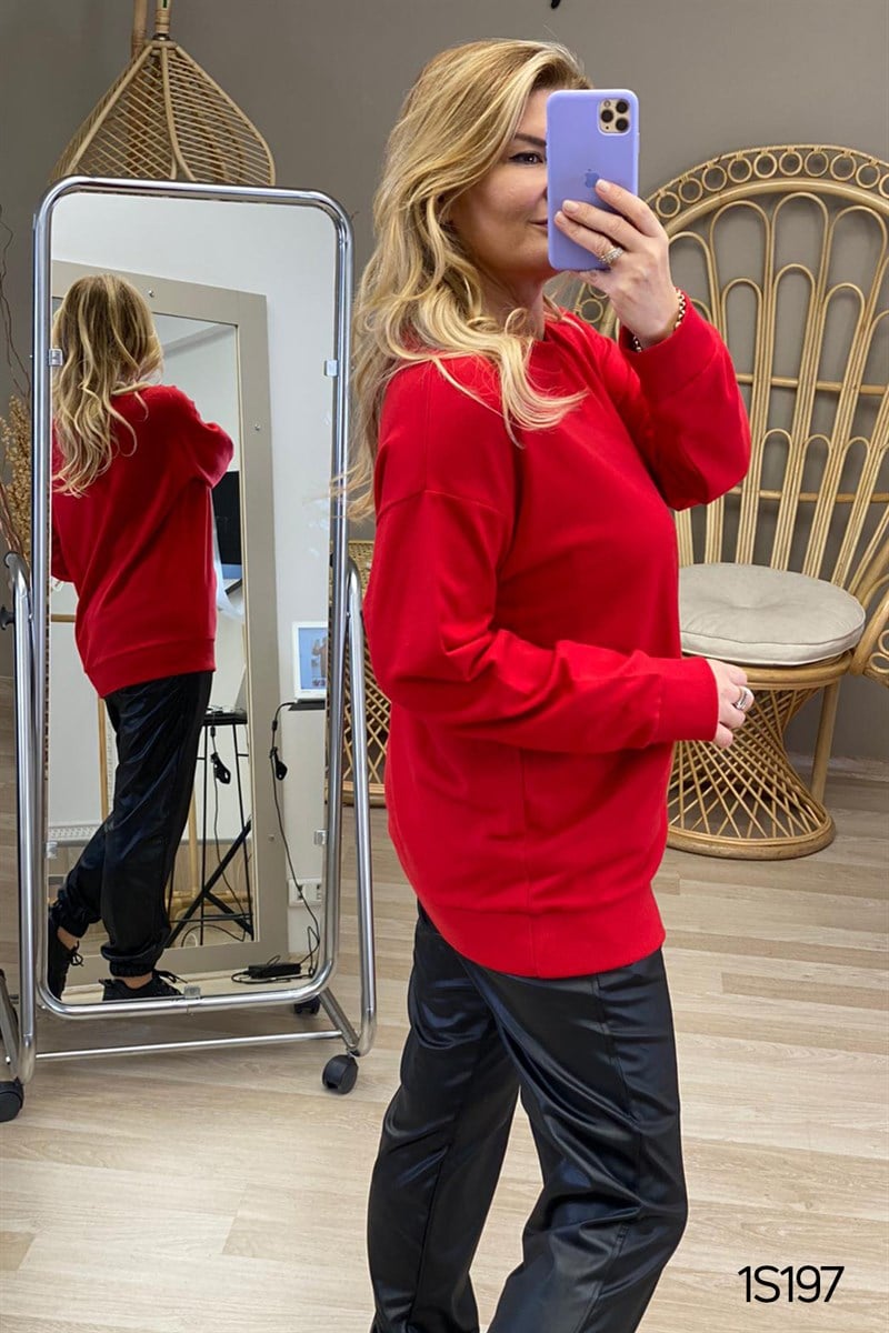 Bisiklet Yaka  Sweatshırt