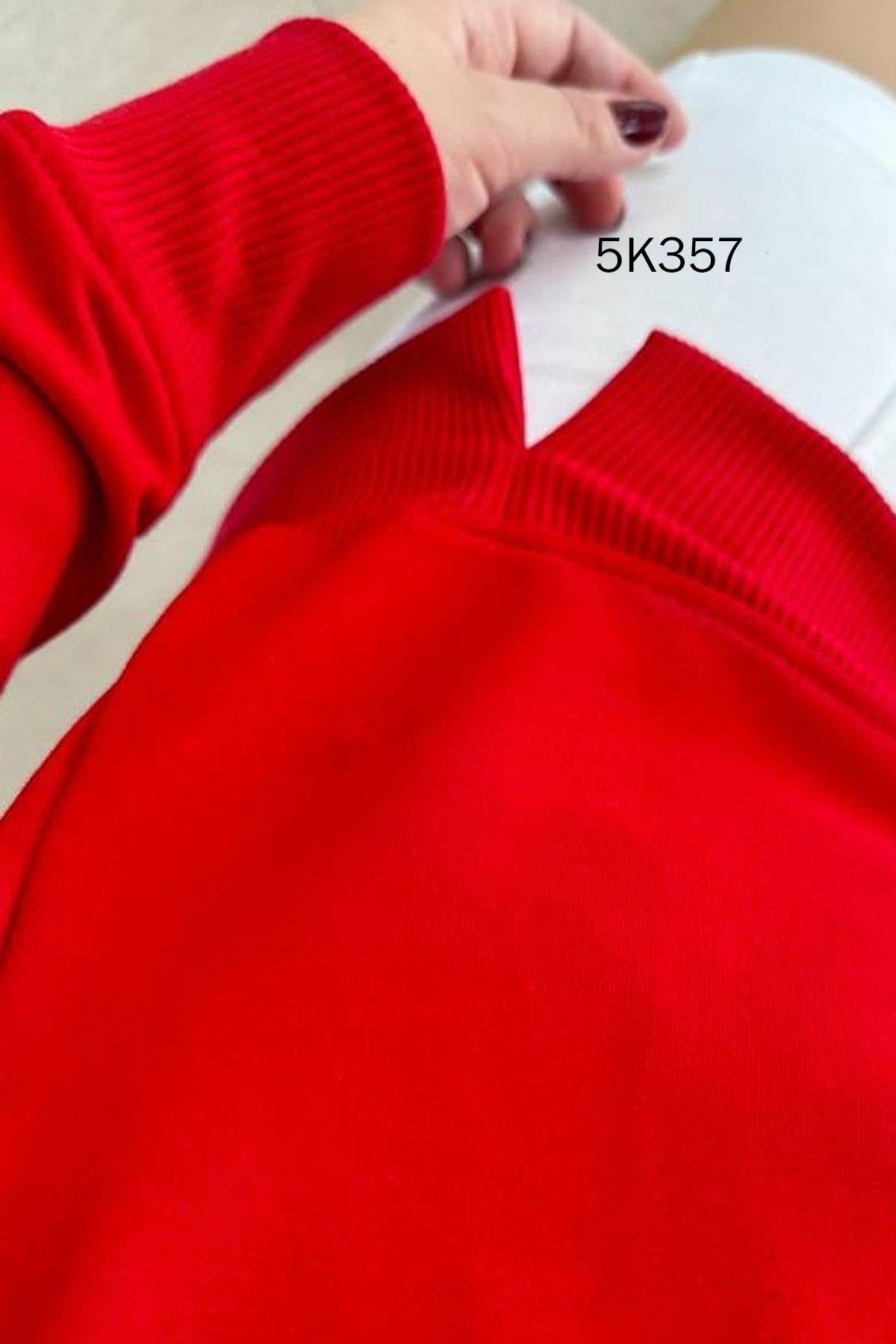 Bisiklet Yaka 2 İplik  Sweatshirt