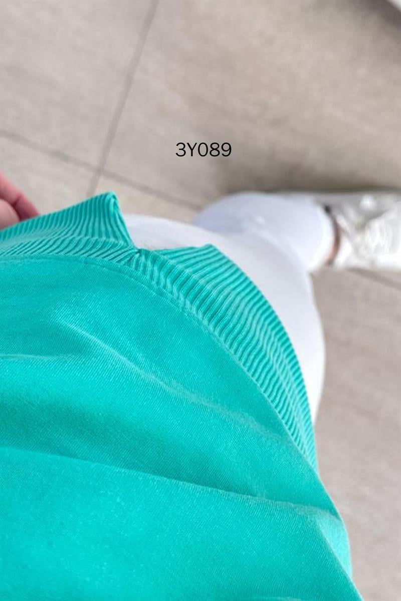 Bisiklet Yaka 2 İplik  Sweatshirt