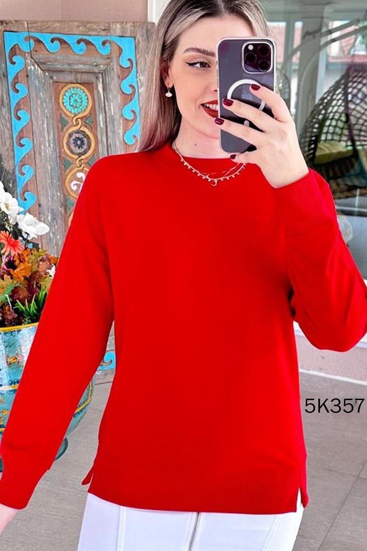 Bisiklet Yaka 2 İplik  Sweatshirt