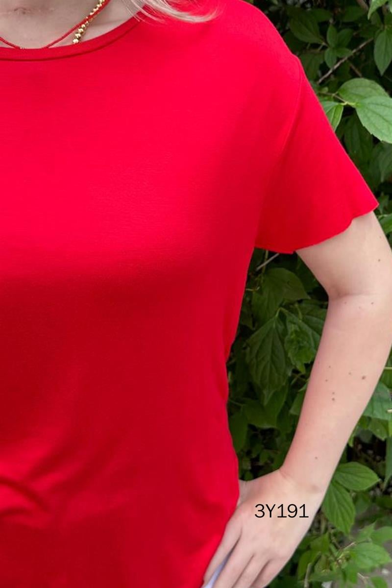 Bisiklet Yaka Bambu Tshirt