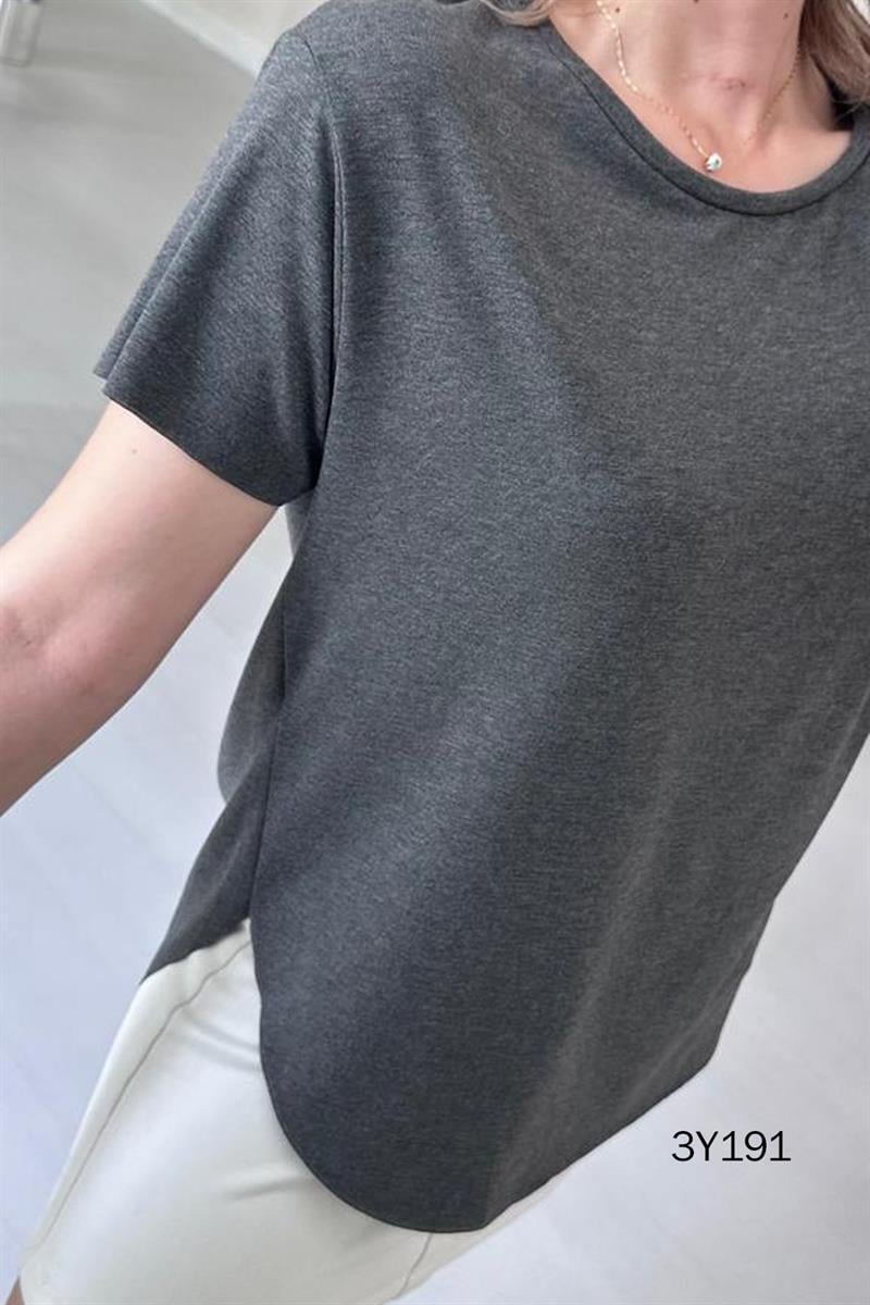 Bisiklet Yaka Bambu Tshirt