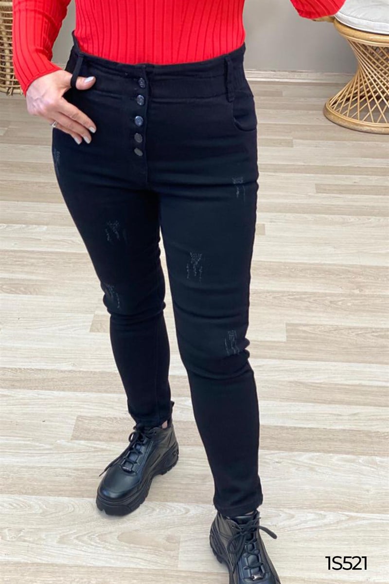 Boyfriend  Beli Lastikli  Likralı  Kot Pantolon