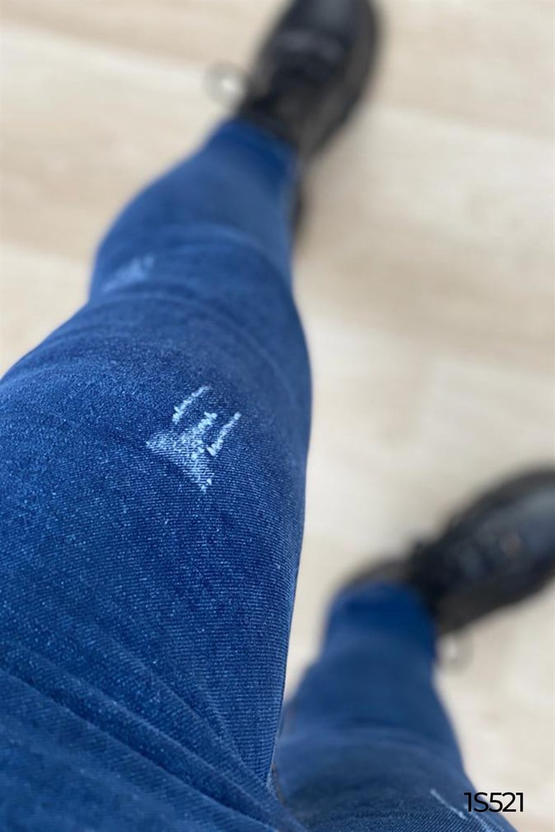 Boyfriend  Beli Lastikli  Likralı  Kot Pantolon