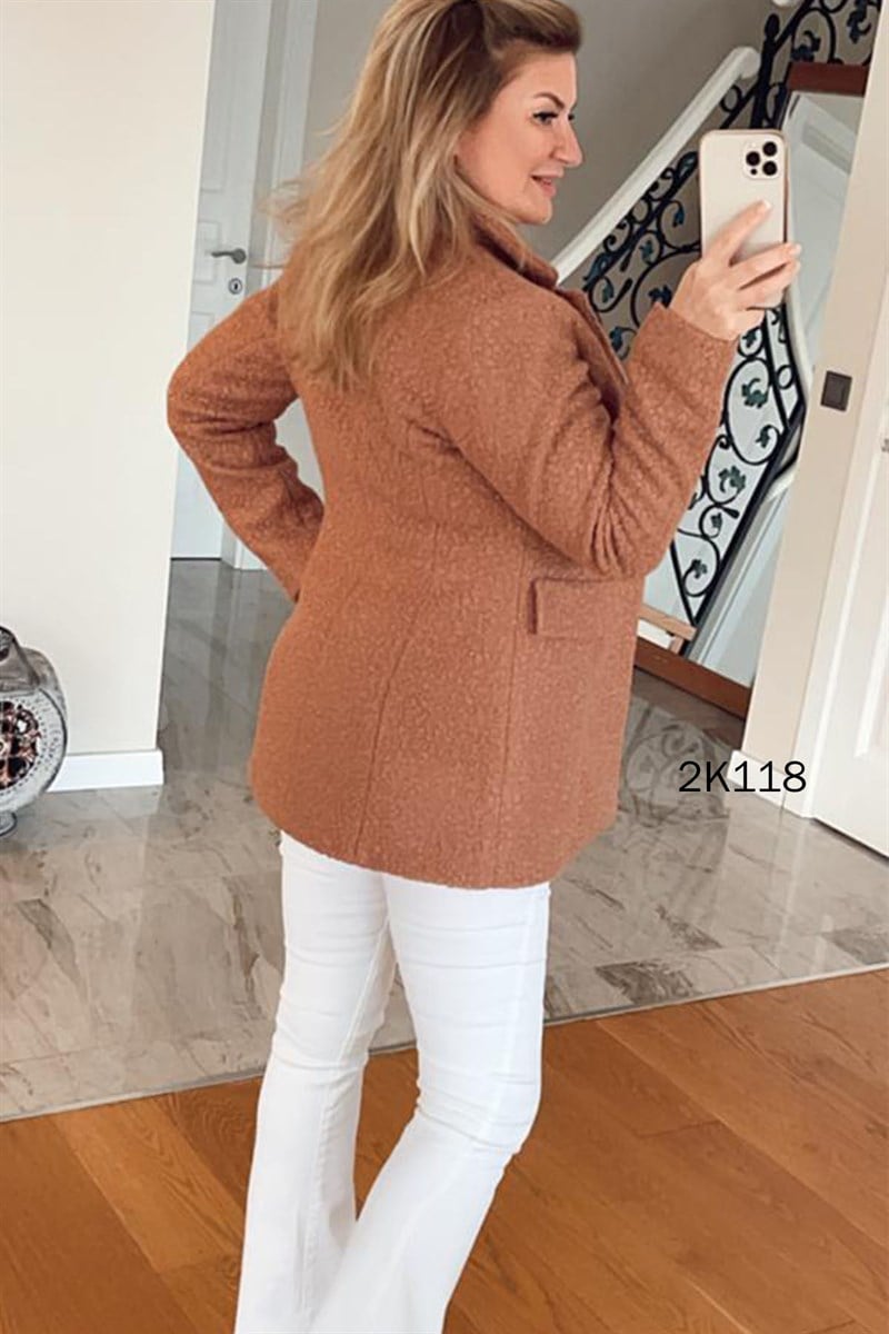 Buklet Kumaş Blazer Ceket