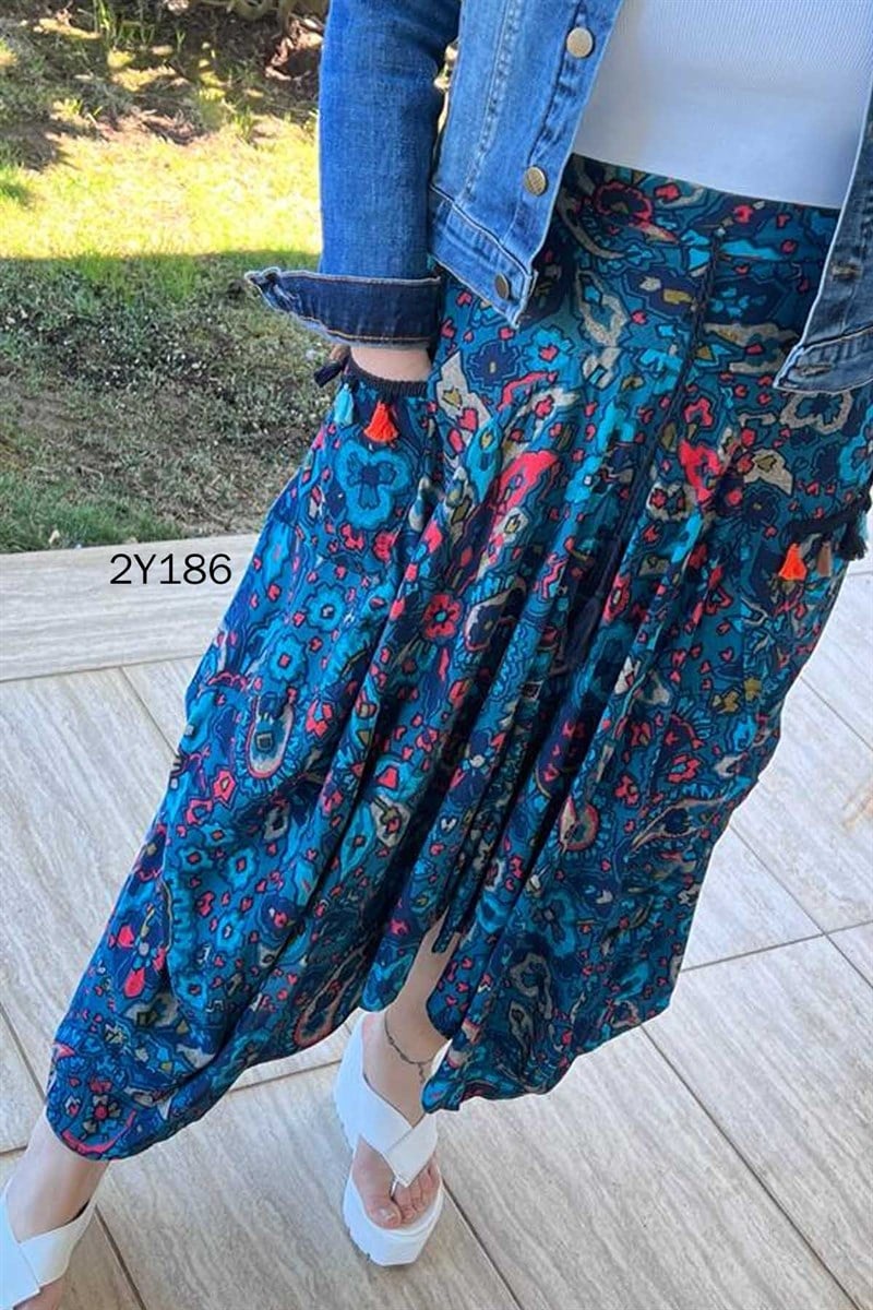 Cebi Püsküllü Torba Etek