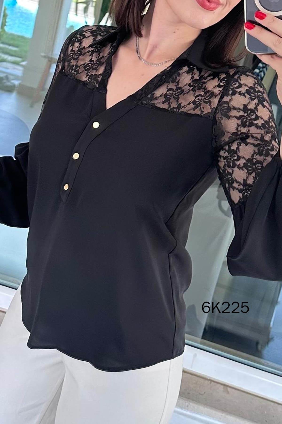 Dantel Detaylı Bluz
