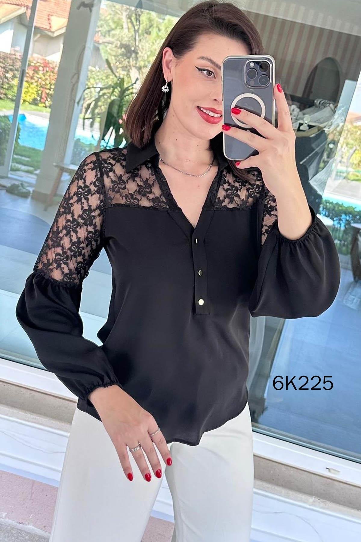Dantel Detaylı Bluz