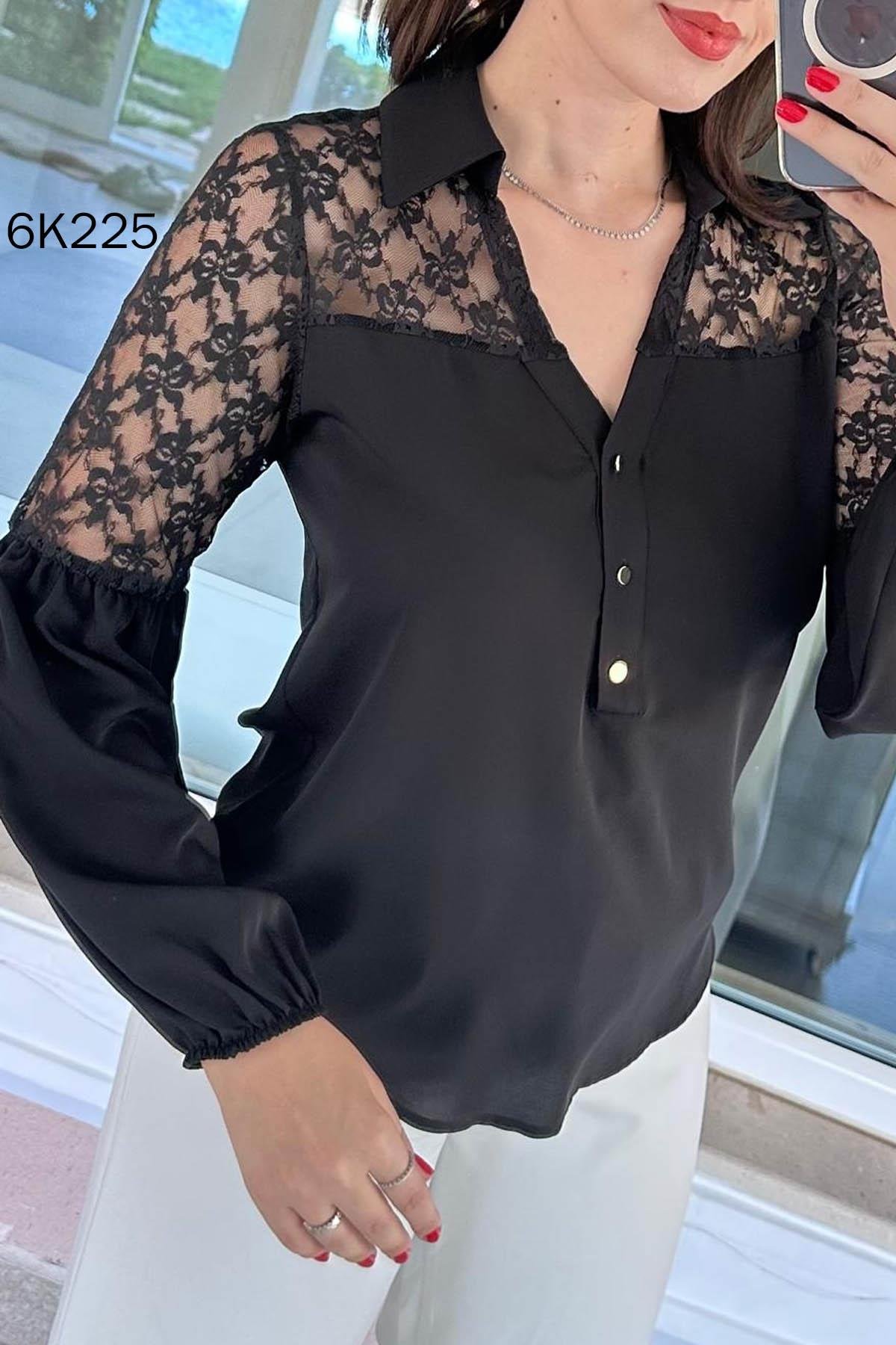 Dantel Detaylı Bluz
