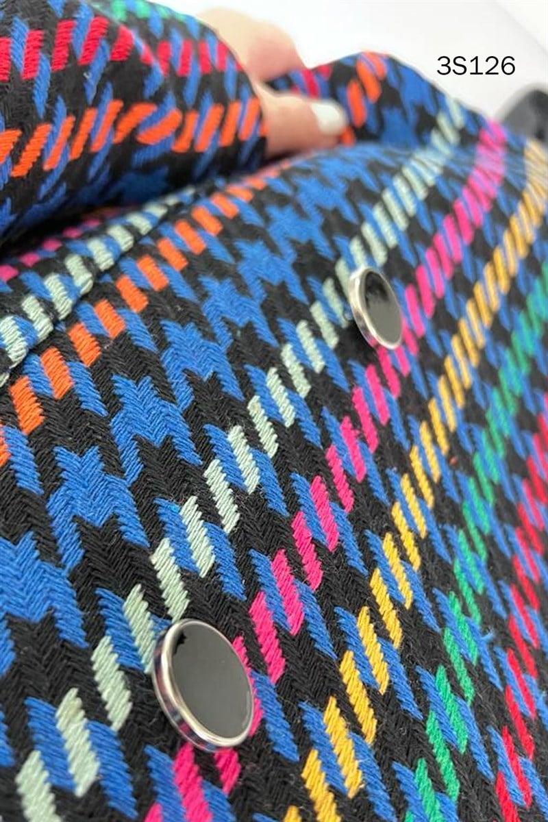 Deri Garnili Blazer Ceket