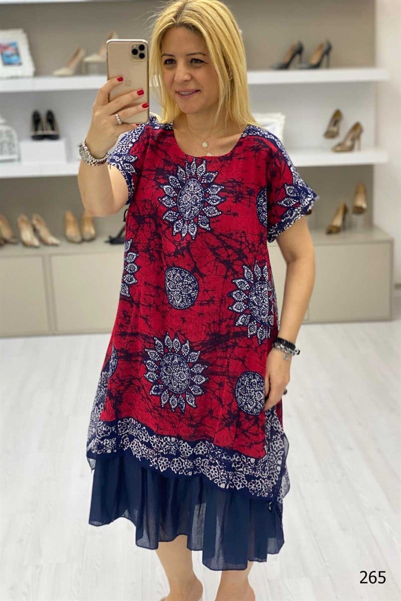 Desenli Elbise
