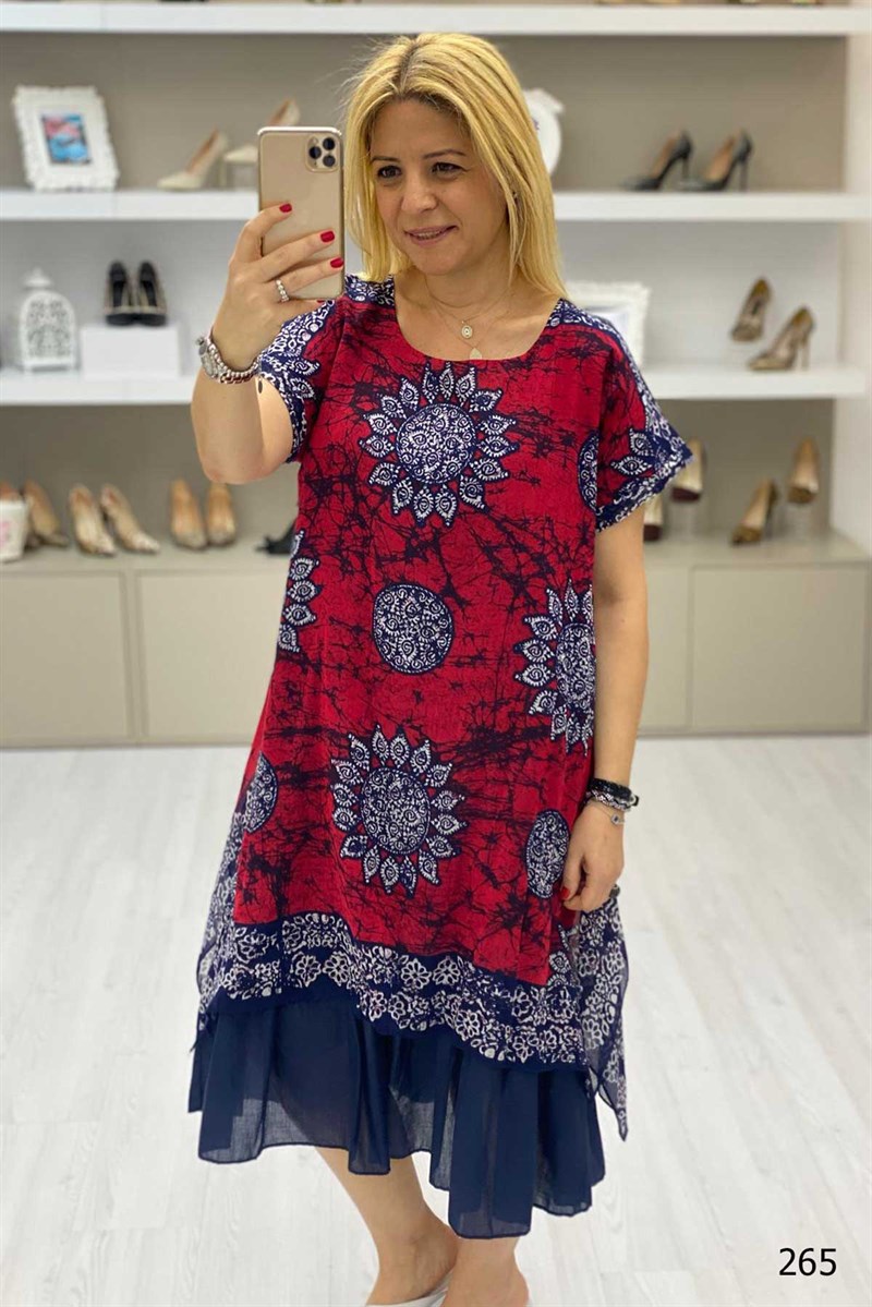 Desenli Elbise