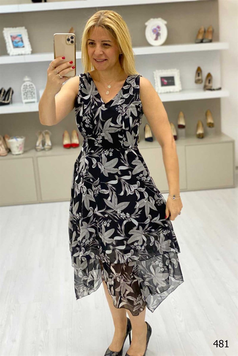 Desenli Elbise