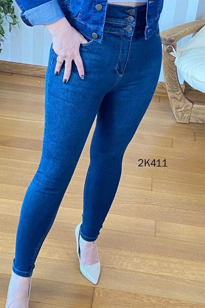 Ekstra Yüksek Bel Streç Kot Pantolon
