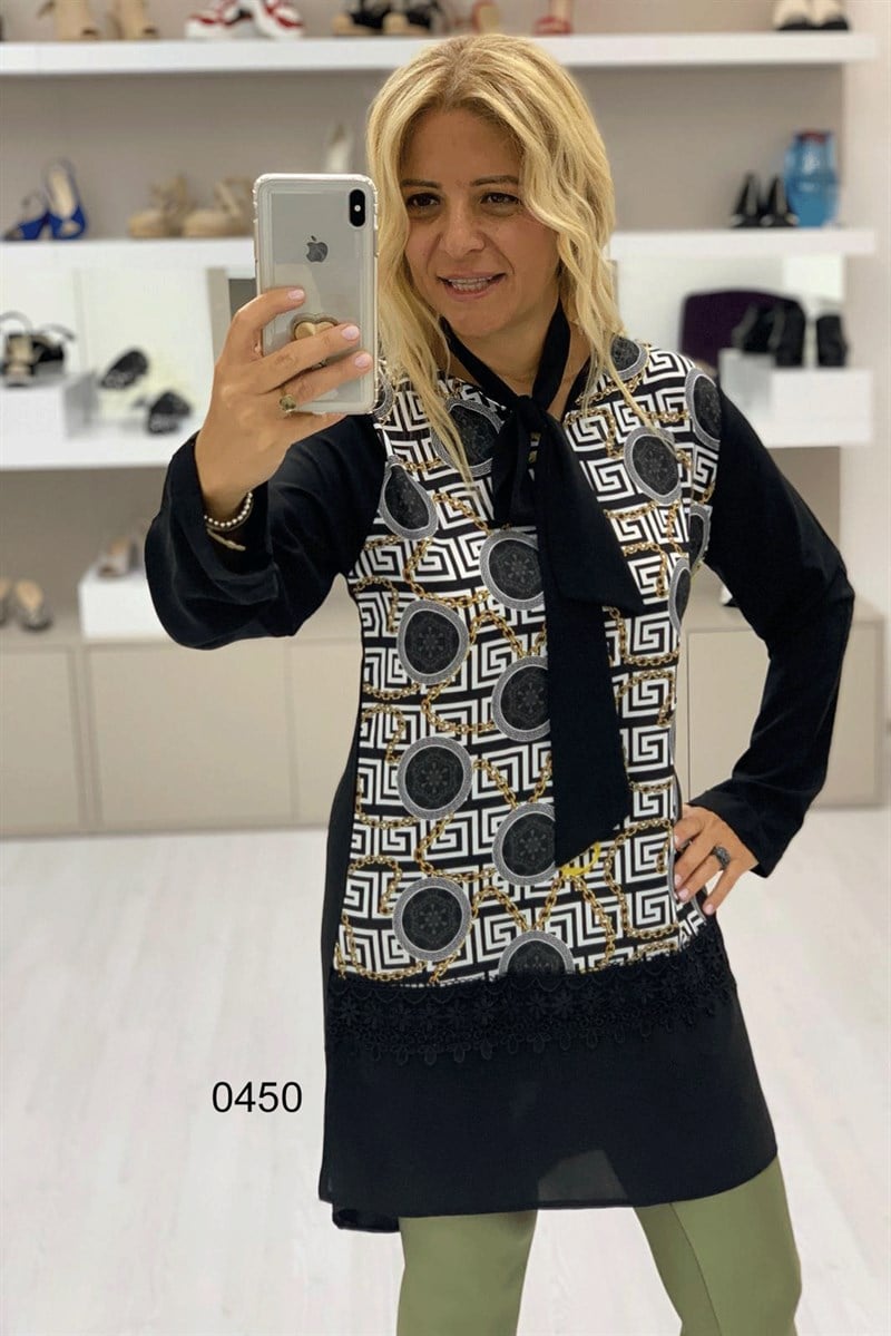 Esio- Dantel Detaylı Tunik