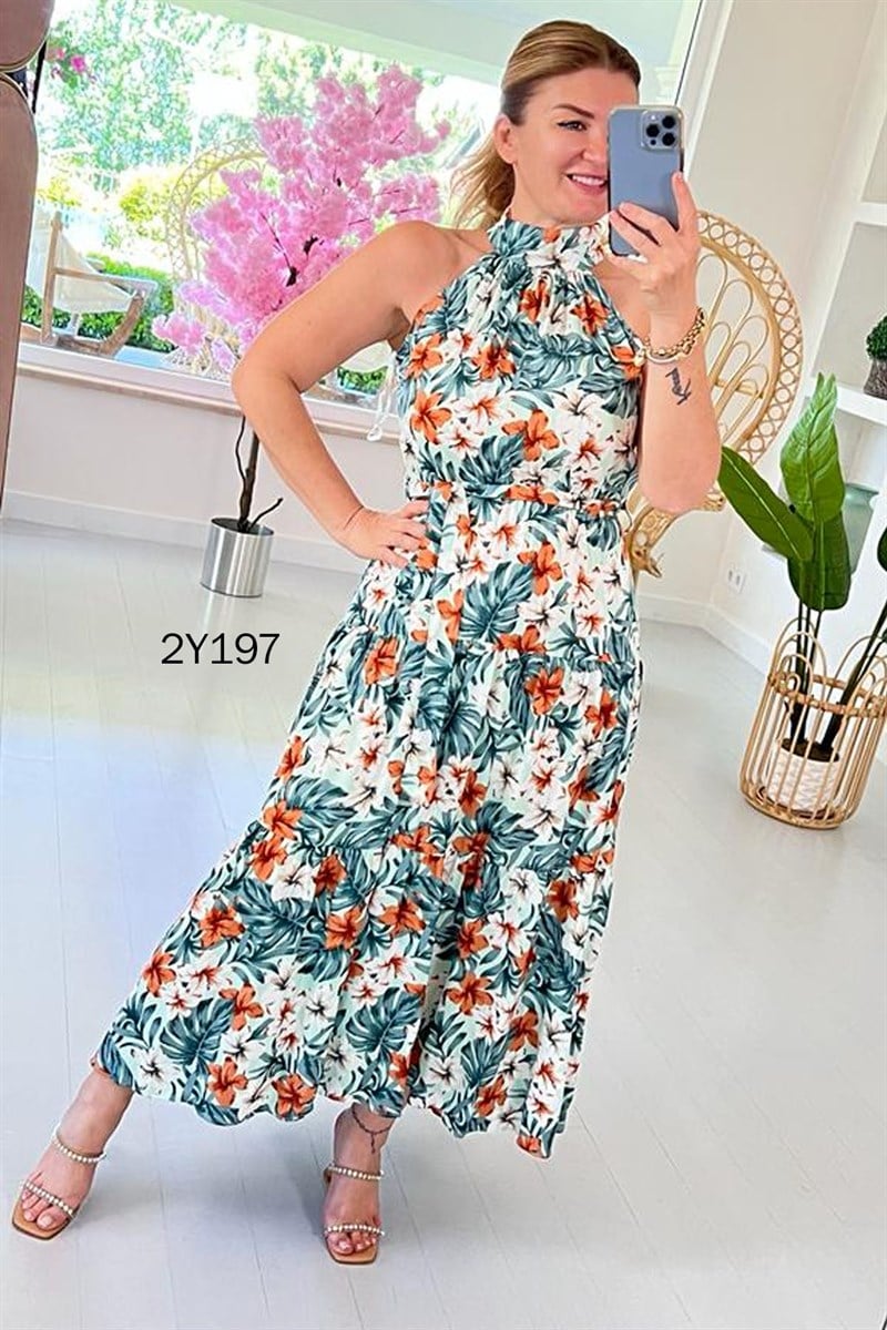 Halter Yaka Elbise