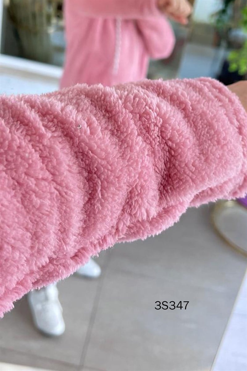 Kapşonlu Peluş Hırka