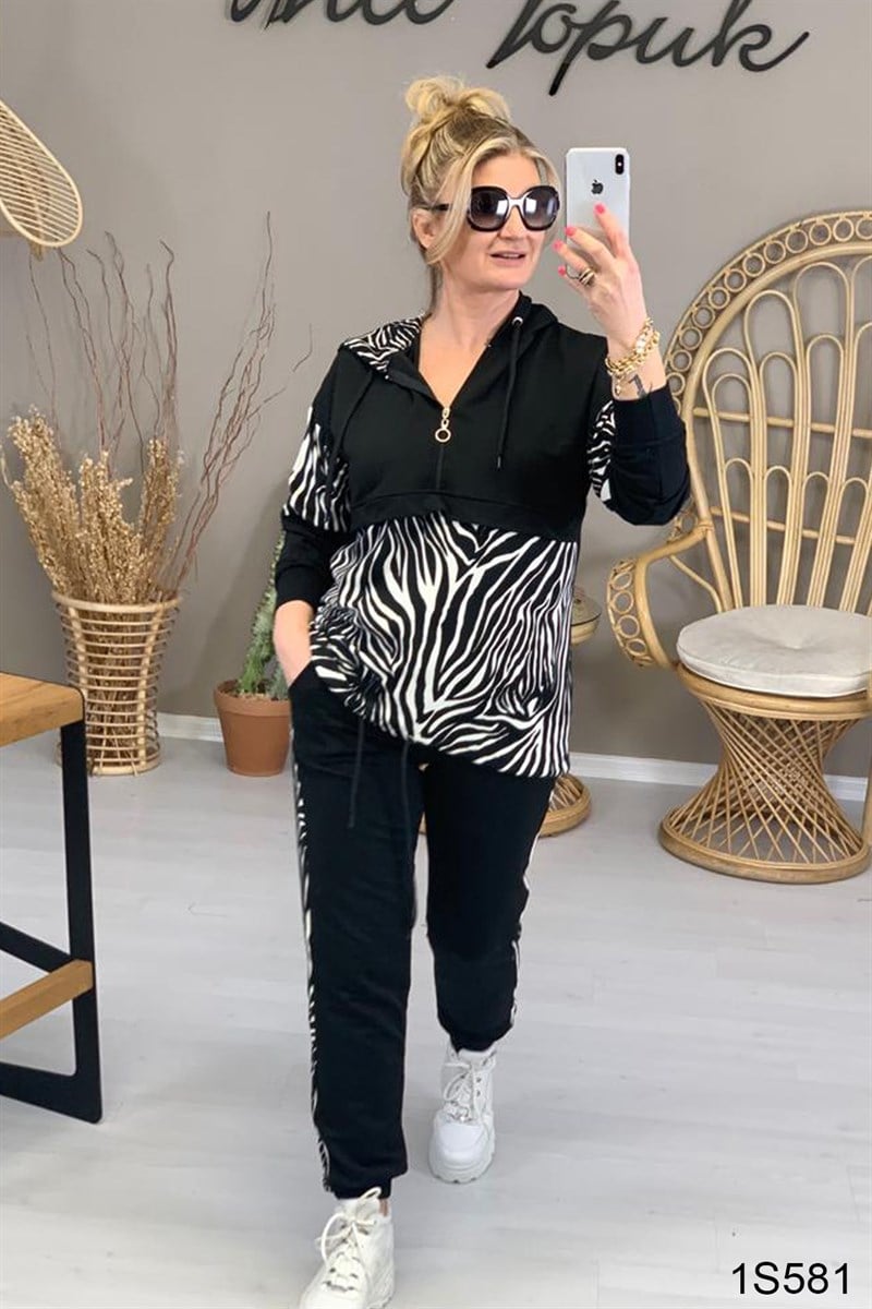 Kapşonlu Salaş Eşofman Takımı