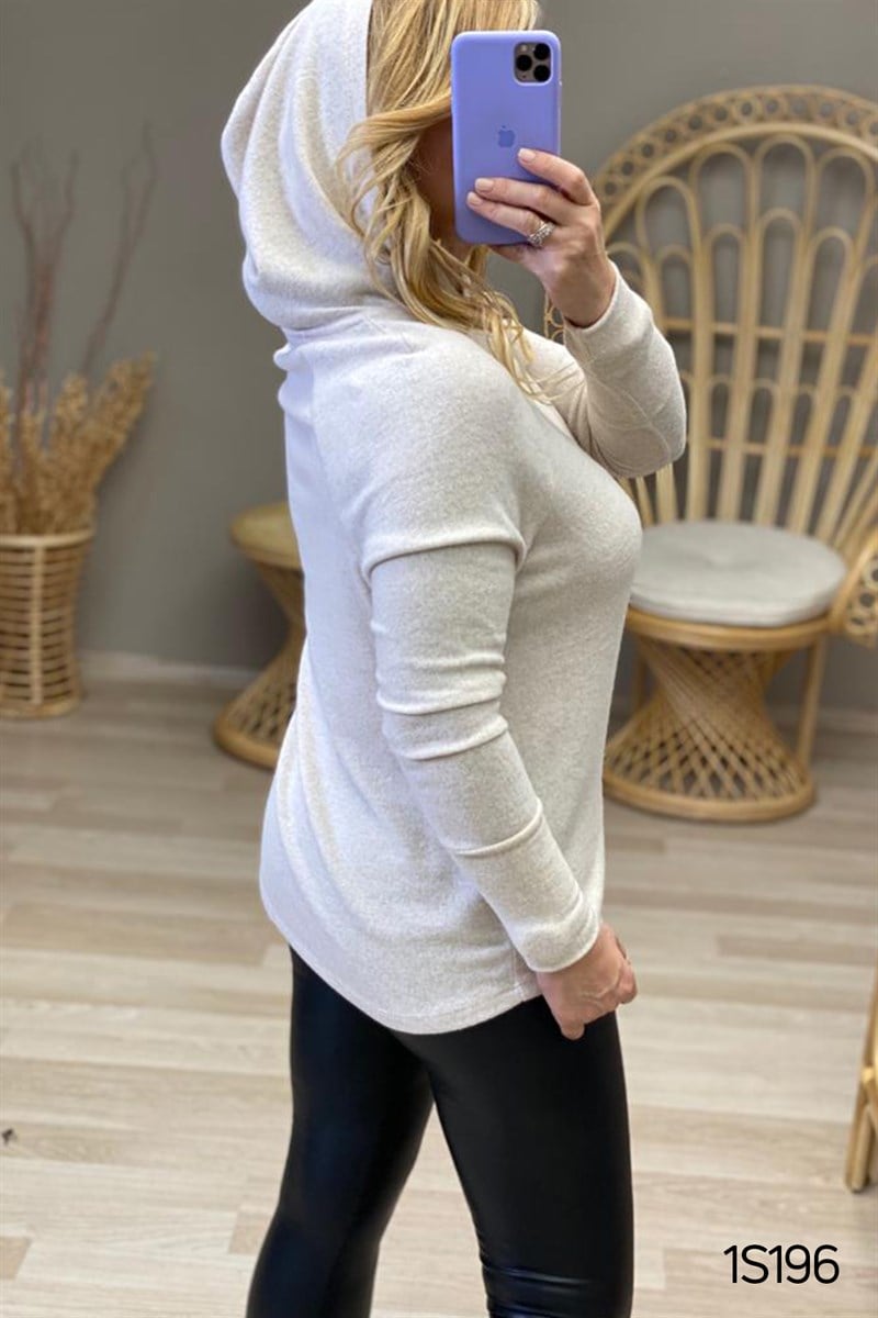 Kapşonlu Yumoş Sweatshırt