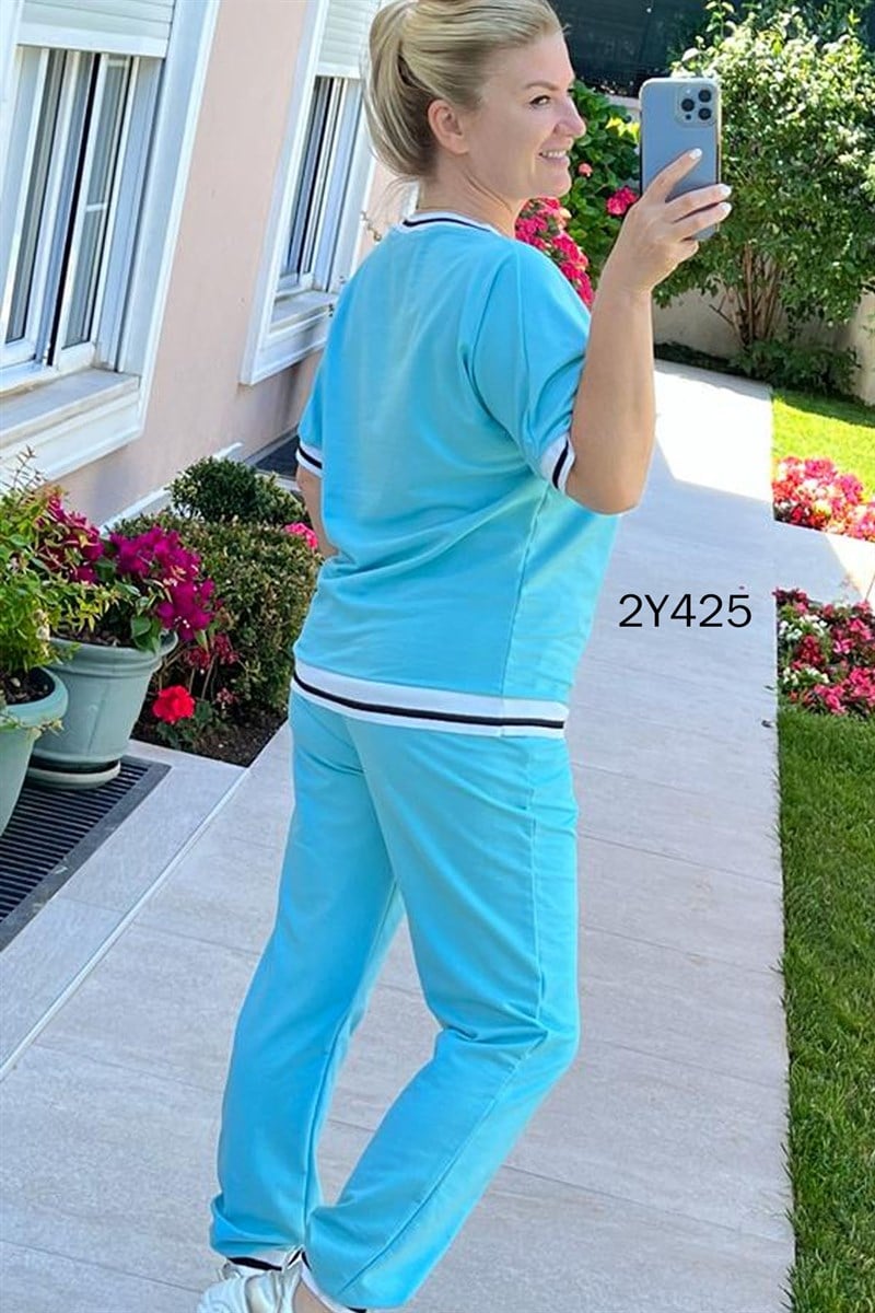Kelebek Taş Baskılı 2 Li Eşofman Takımı