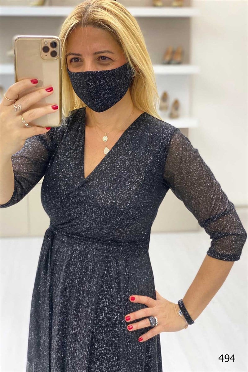 Maske Hediyeli Elbise