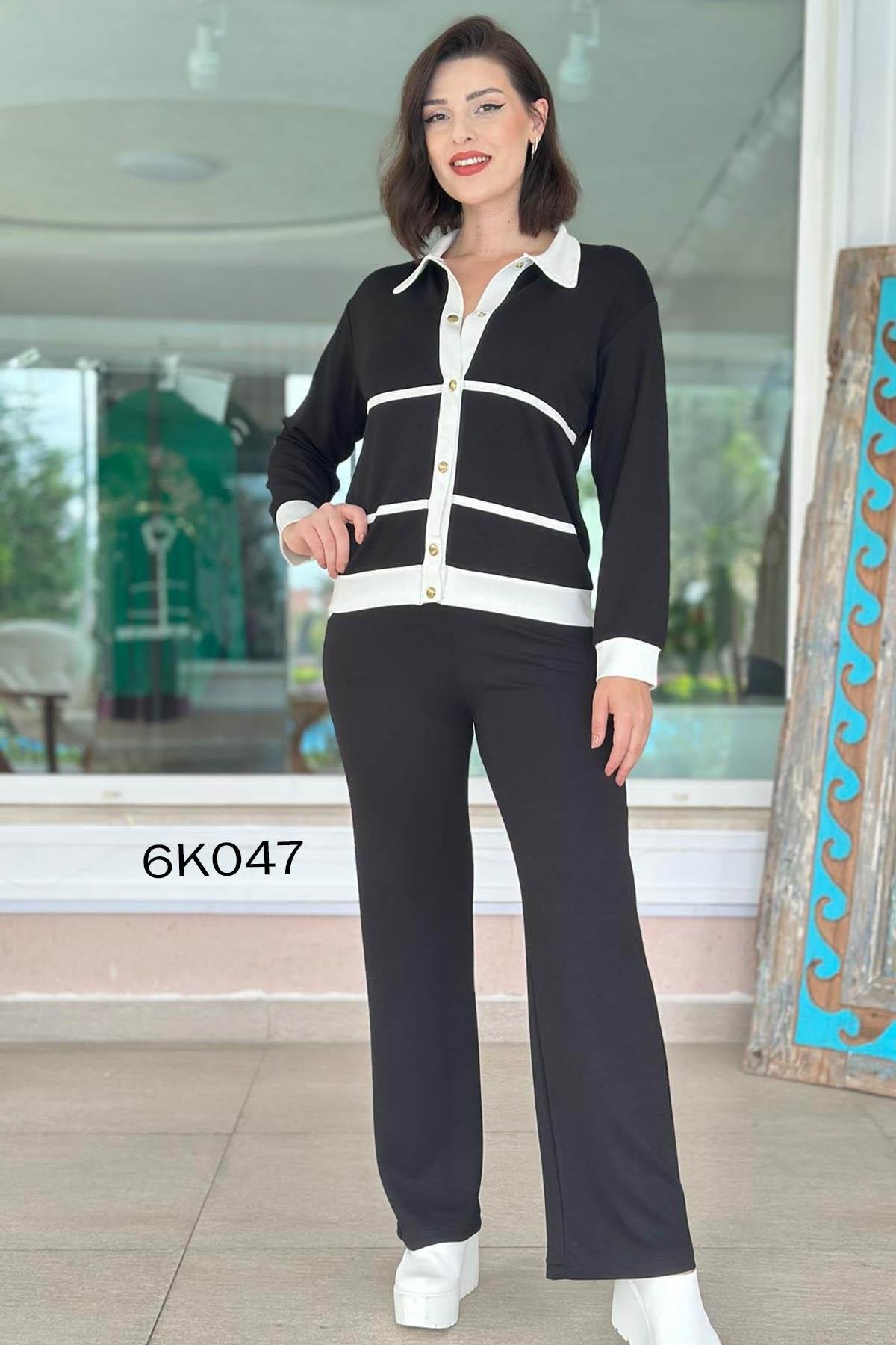 Polo Yaka Çıtçıtlı Modal Takım