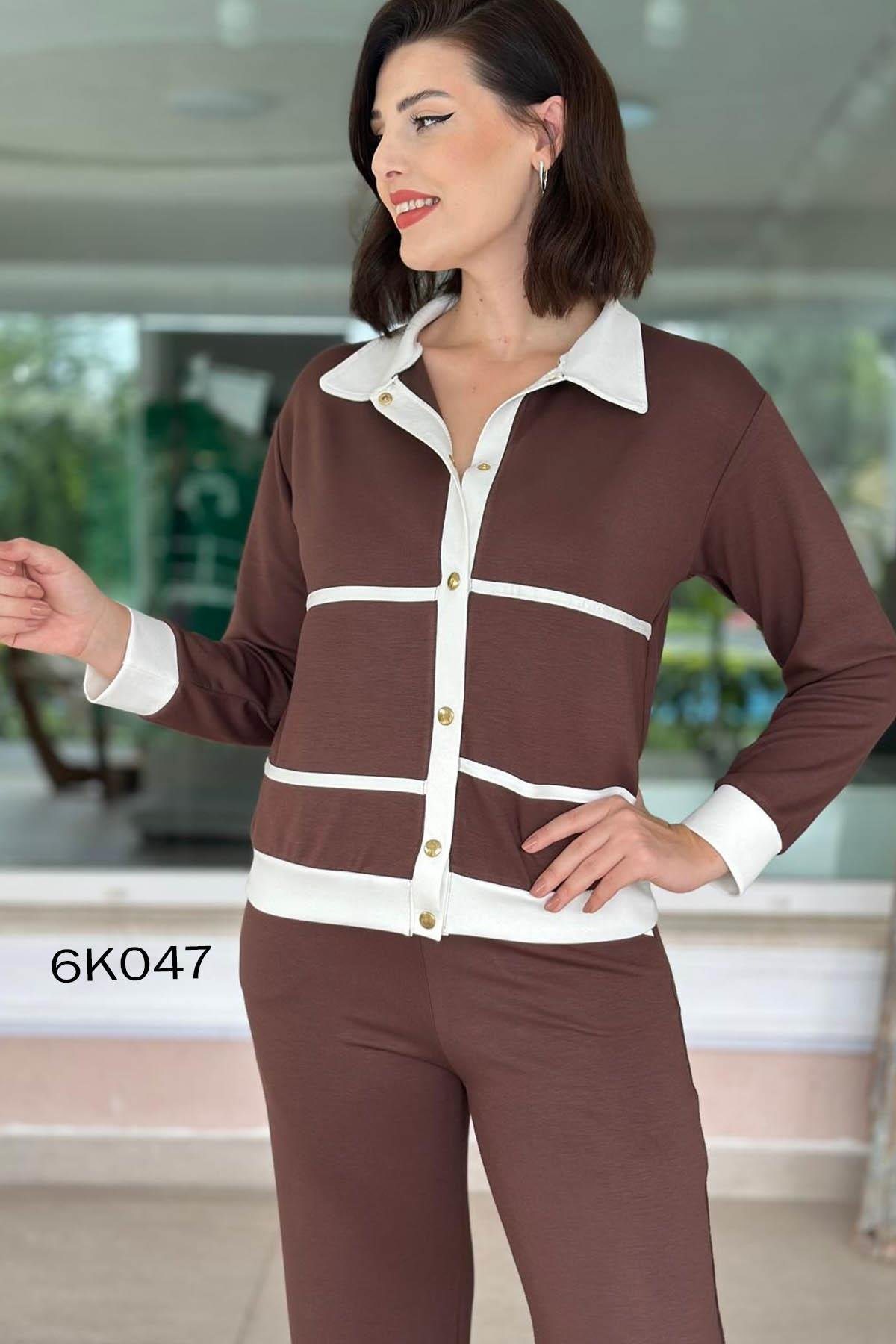 Polo Yaka Çıtçıtlı Modal Takım
