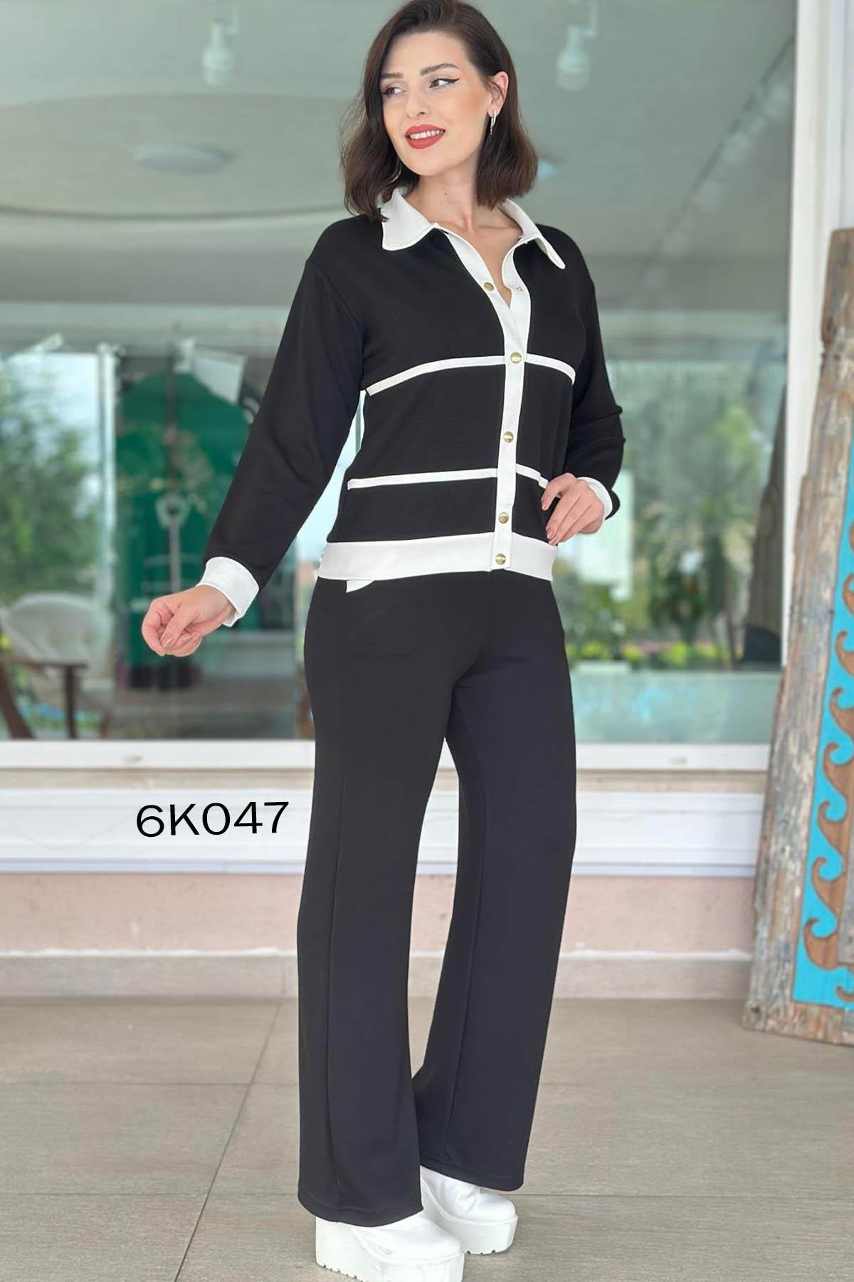 Polo Yaka Çıtçıtlı Modal Takım