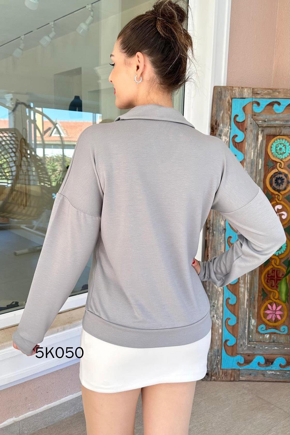 Polo Yaka Modal Kumaş Sweat