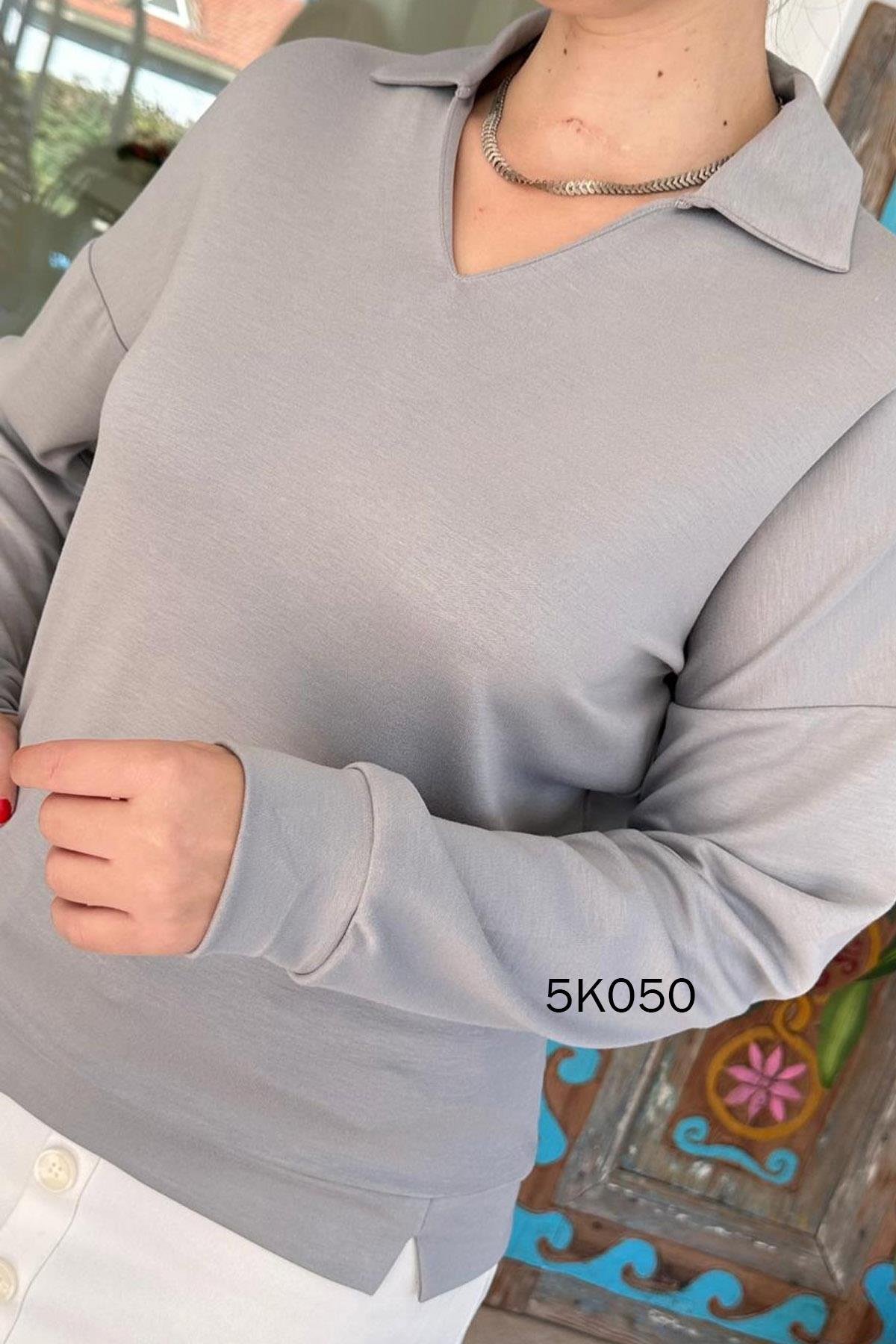 Polo Yaka Modal Kumaş Sweat