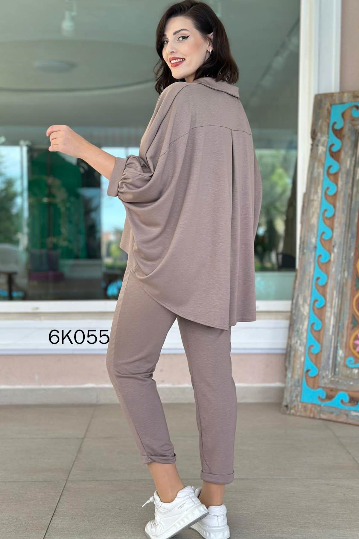 Polo Yaka Yarasa Kol Modal Takım