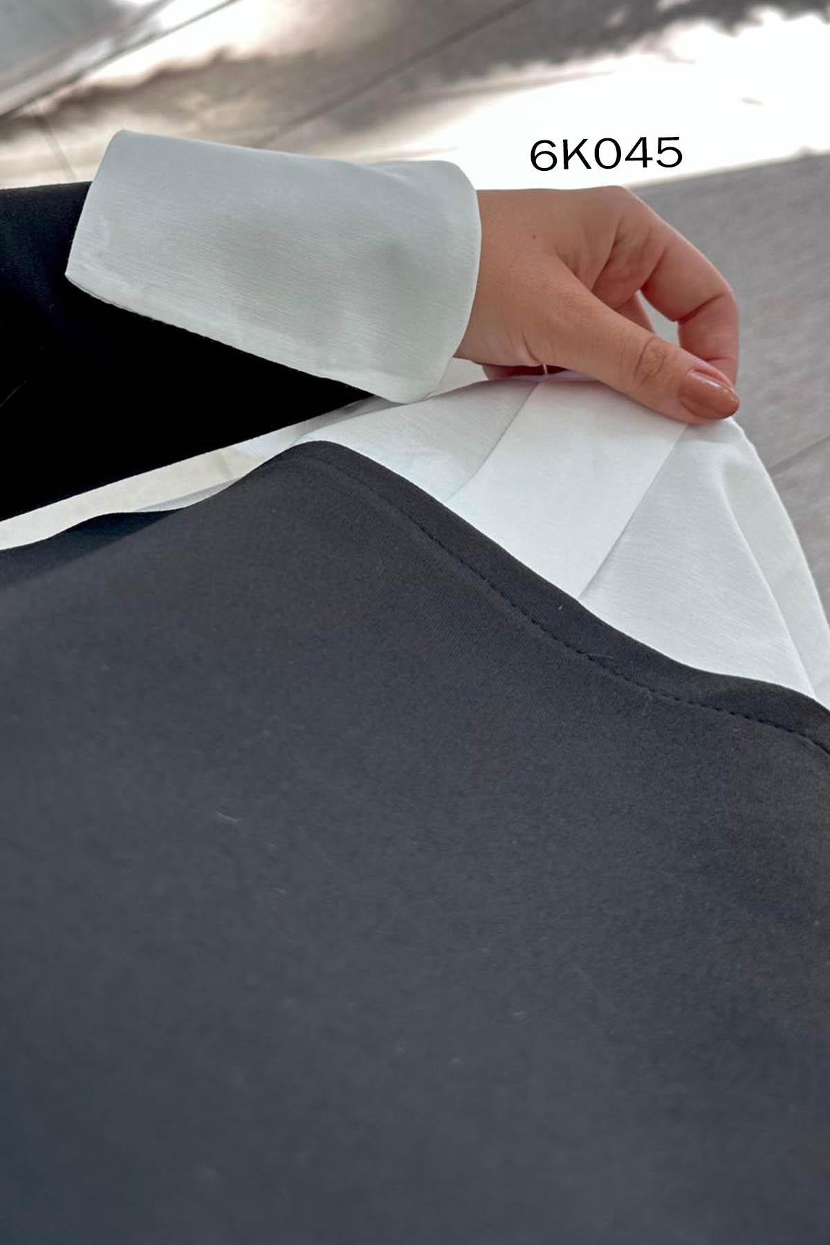 Poplin Garnili Modal Takım