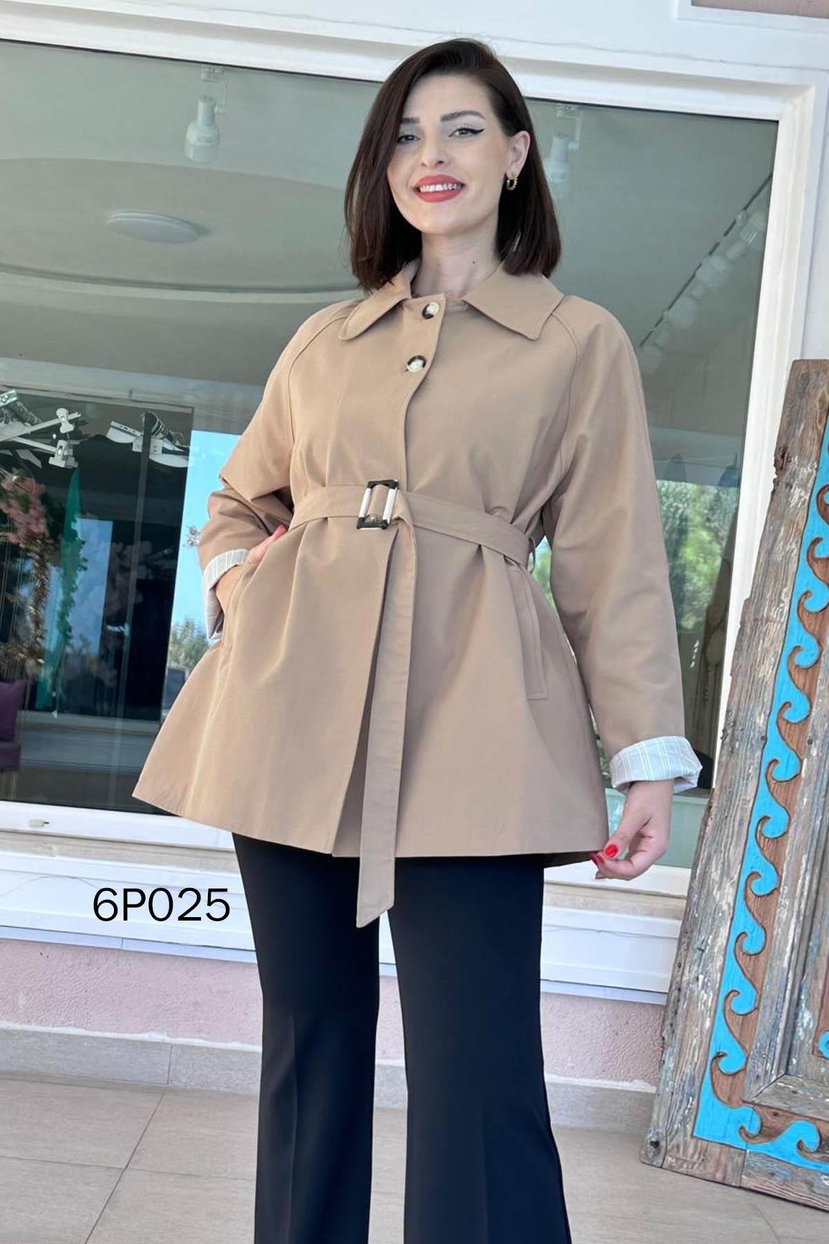 Prive Seri Polo Yaka  Cotton Trençkot