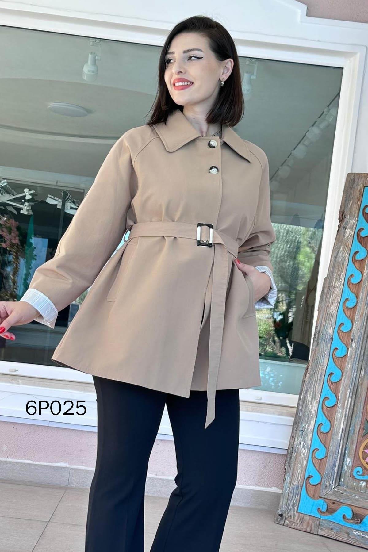 Prive Seri Polo Yaka  Cotton Trençkot