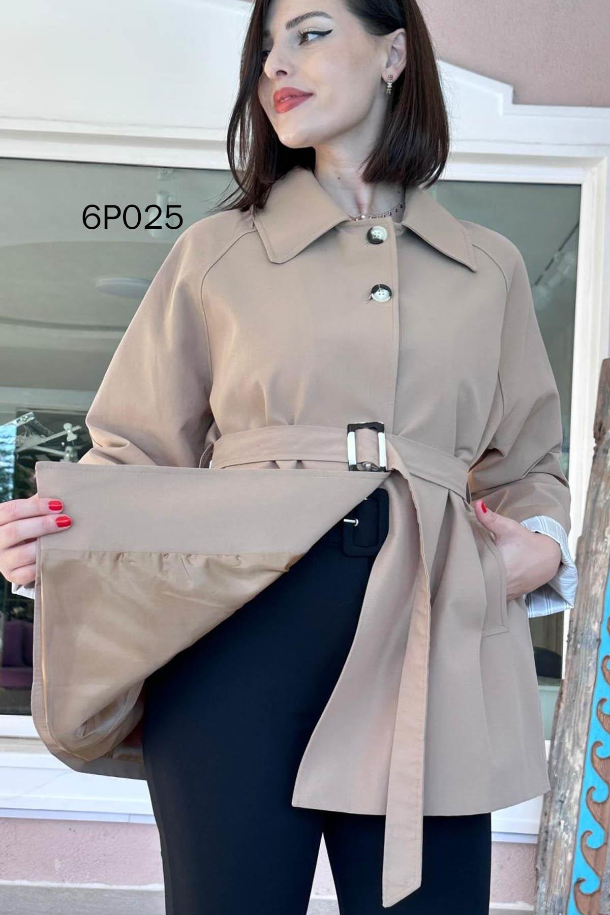 Prive Seri Polo Yaka  Cotton Trençkot