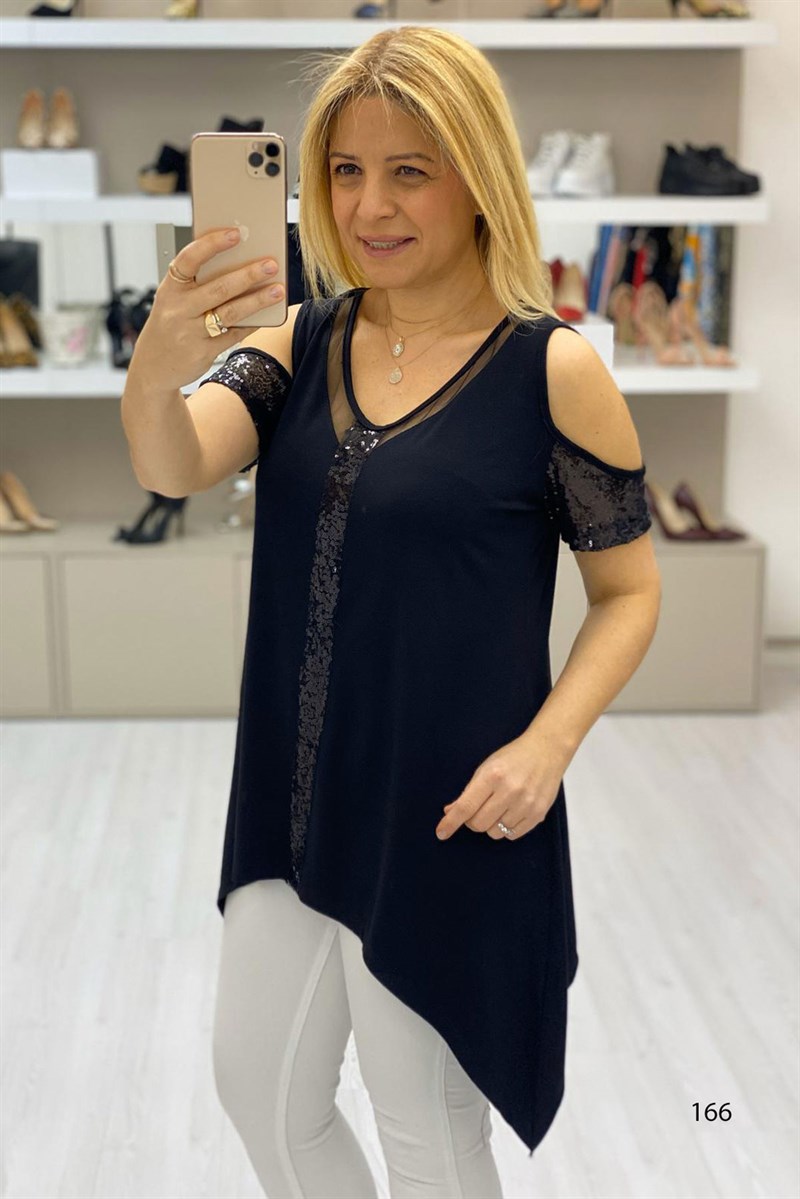 Pul Garnili Tüllü Body