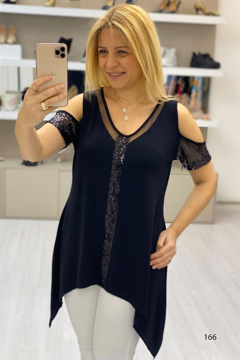 Pul Garnili Tüllü Body