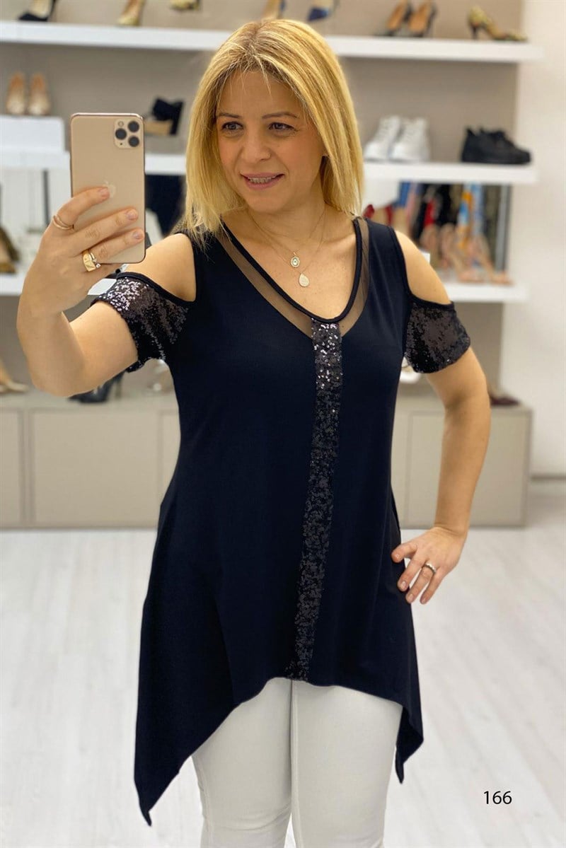 Pul Garnili Tüllü Body